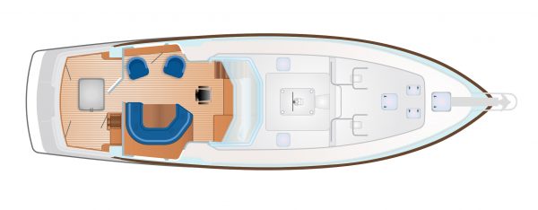 Nordhavn 56 - NordSail One Deck Layout