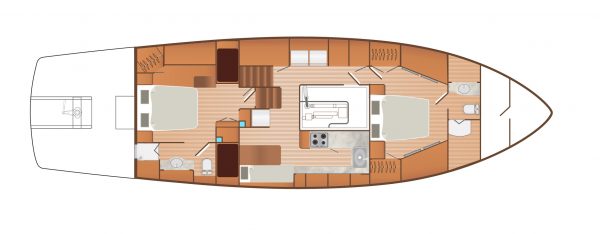 Nordhavn 56 - Nordsail One Lower Level